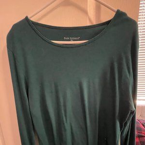 Fair Indigo Teal Long-Sleeve T-Shirt